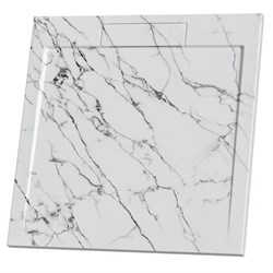 RGW STL Душевой поддон квадратный  STL MW Белый мрамор, размер 90x90 см 52211099-15