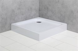 BELBAGNO Душевой поддон квадратный, размер 80х80 см, высота 15 см, белый - фото 220722