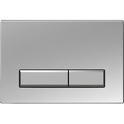 AQUATEK Панель смыва Slim Хром матовая (клавиши прямоугольные) KDI-0000024 - фото 224353