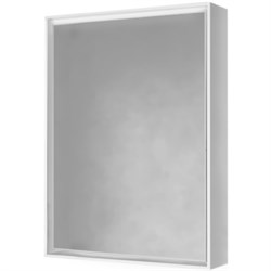 Зеркало-шкаф RAVAL Frame 60 Белый с подсветкой, розеткой - фото 22665