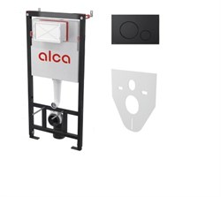 ALCA PLAST Set 4в1 для установки унитаза с панелью смыва черной - фото 231895