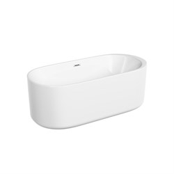 SANCOS Fiori Ванна акриловая отдельностоящая, размер 170х80 см, цвет белый - фото 237489
