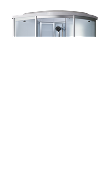 TIMO Standart Душевая кабина прямоугольная-асимметричная, размер 110х85 см, профиль - хром / стекло - матовое, двери раздвижные - фото 237902