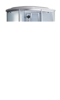 TIMO Standart Душевая кабина прямоугольная-асимметричная, размер 110х85 см, профиль - хром / стекло - матовое, двери раздвижные - фото 237904