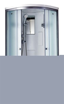 TIMO Standart Душевая кабина четверть круга, размер 90х90 см, профиль - матовый / стекло - матовое, двери раздвижные - фото 237936