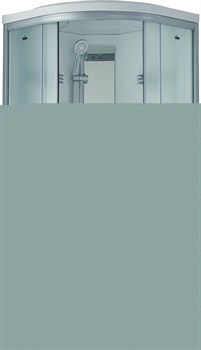 TIMO Standart Душевая кабина четверть круга, размер 90х90 см, профиль - матовый / стекло - матовое, двери раздвижные - фото 237938