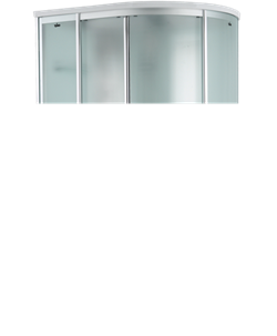 TIMO Comfort Душевая кабина прямоугольная-асимметричная, размер 120х85 см, профиль - хром / стекло - матовое, двери раздвижные - фото 238071