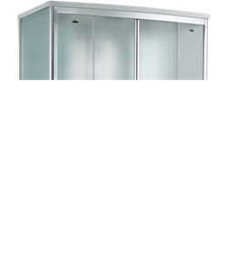TIMO Comfort Душевая кабина прямоугольная, размер 140х88 см, профиль - хром / стекло - матовое, двери раздвижные - фото 238091