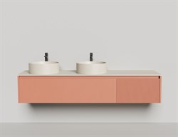 SALINI Domino Тумба со столешницей ширина 200 см, шпон - фото 243314