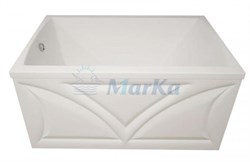 1MARKA Elegance Ванна прямоугольная пристенная размер 120х70 см, цвет белый - фото 243434