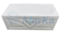 1MARKA Elegance Ванна прямоугольная пристенная размер 150х70 см, цвет белый - фото 243437
