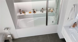 1MARKA Classic Ванна прямоугольная пристенная размер 120х70 см, цвет белый - фото 244227