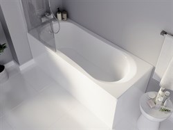 1MARKA Libra Ванна прямоугольная пристенная размер 170х70 см, цвет белый - фото 244287