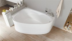 1MARKA Love Ванна асимметричная пристенная размер 185х135 см, цвет белый - фото 244299