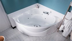 1MARKA Luxe Ванна угловая пристенная размер 155х155 см, цвет белый - фото 244300