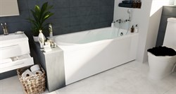 1MARKA Vita Ванна прямоугольная пристенная размер 160х70 см, цвет белый - фото 244359