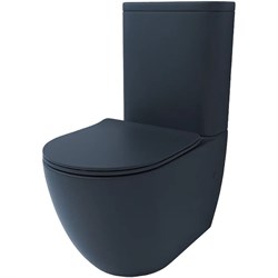 ESBANO Унитаз напольный FORTEX-N (Matt Black). размер: 610x360x810, с бачком и сиденьем микролифт - фото 248621
