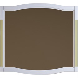 OPADIRIS Лаура Зеркало 120 см, белый матовый с золотой патиной - фото 249103