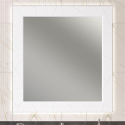 OPADIRIS Луиджи Зеркало с подсветкой 100 см, цвет белый матовый - фото 249117
