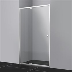 WASSERKRAFT Aula 11P Душевая дверь распашная ширина 120 см, профиль - хром / стекло - прозрачное, стекло 6 мм - фото 250427