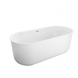 BELBAGNO Ванна акриловая овальная отдельностоящая размер 170x80 см, цвет белый - фото 252571