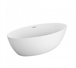 BELBAGNO Ванна акриловая полукруглая отдельностоящая размер 190x90 см, цвет белый - фото 252638