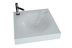ANDREA Angy Раковина для ванной комнаты для установки над стиральной машинкой ширина 60 см, цвет белый - фото 254480