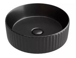 CERAMICA NOVA Element Умывальник чаша накладная круглая (цвет Чёрный Матовый) 360*360*115мм - фото 255707