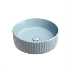 CERAMICA NOVA Element Умывальник чаша накладная круглая (цвет Голубой Матовый) 360*360*115мм - фото 255732