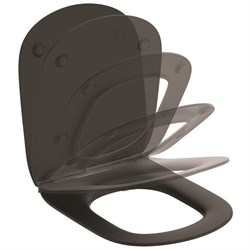 IDEAL STANDARD TESI Крышка-сиденье для унитаза с микролифтом, черный матовый - фото 256257
