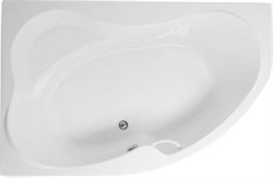 AQUANET Capri Ванна акриловая асимметричная встраиваемая / пристенная размер 170x110 см с каркасом L, белый - фото 257547