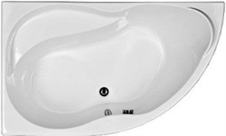 AQUANET Graciosa Ванна акриловая асимметричная встраиваемая / пристенная размер 150x90 см с каркасом L, белый - фото 257811