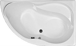 AQUANET Graciosa Ванна акриловая асимметричная встраиваемая / пристенная размер 150x90 см с каркасом R, белый - фото 257832