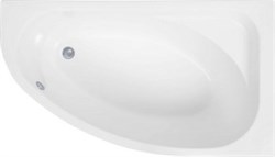 AQUANET Mia Ванна акриловая асимметричная встраиваемая / пристенная размер 140x80 см с каркасом R, белый - фото 258118