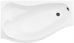 AQUANET Palma Ванна акриловая асимметричная встраиваемая / пристенная размер 170x100 см с каркасом L, белый - фото 258202