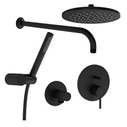 VITRA Origin Набор встроенной душевой системы, цвет черный матовый A4926636EXP - фото 258949