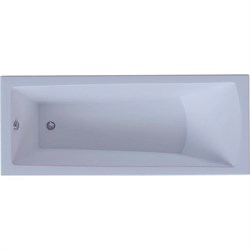 AQUATEK Либра New Ванна пристенная прямоугольная без гидромассажа с фронтальной панелью с каркасом (разборный) со слив-переливом (слева) размер 160x70 см, белый - фото 261891