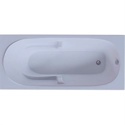 AQUATEK Лея Ванна пристенная прямоугольная без гидромассажа с фронтальной панелью с каркасом (разборный) со слив-переливом (справа)  размер 170x75 см, белый LEY170-0000057