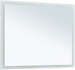 AQUANET Зеркало Гласс 120 белый LED - фото 265093