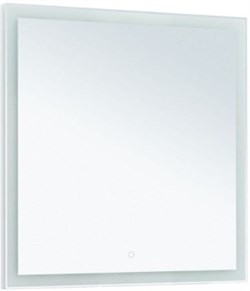 AQUANET Зеркало Гласс 80 белый LED - фото 265105