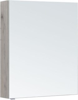 AQUANET Зеркальный шкаф Алвита new 70 дуб веллингтон белый - фото 265369