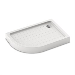 VECONI Душевой поддон асимметричный правый Tezeo acrylic TZ-55R,1200x900x150, акрил, белый TZ55R-12090-C5
