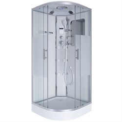 NIAGARA Ultra Душевая кабина 1/4 круга размер 120x120 см, профиль - хром / стекло - прозрачное с матовой полосой NIAGARA30120164 - фото 273867