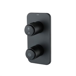 IDDIS Смеситель двумя выходами с управлением Push Control черный матовый встраиваемый Slide SLIBLBTi67 - фото 275231