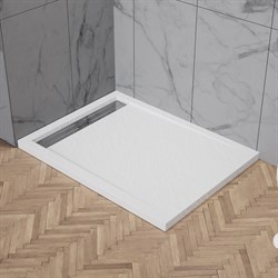 BELBAGNO Due Душевой поддон акриловый прямоугольный размер 100x80 см, цвет белый - фото 275671