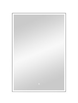 CONTINENT Зеркало с подсветкой прямоугольное (ШxВ) 100x70 см, сенсор, цвет черный ЗЛП2616