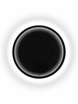 CONTINENT Зеркало с подсветкой квадратное (ШxВ) 60x60 см, датчик движения, цвет черный - фото 277549