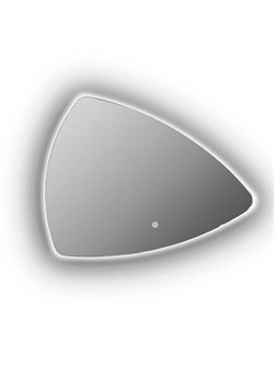 CONTINENT Зеркало с подсветкой фигурное (ШxВ) 70x90 см, сенсор, цвет белый - фото 277675