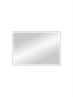 CONTINENT Зеркало с подсветкой прямоугольное (ШxВ) 70x100 см, сенсор, цвет черный ЗЛП188