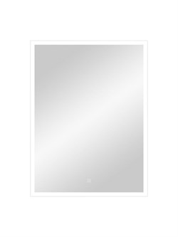 CONTINENT Зеркало с подсветкой прямоугольное (ШxВ) 80x60 см, сенсор, цвет белый ЗЛП944